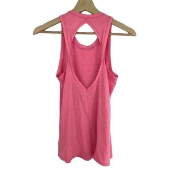 Lilly Pulitzer Size XXS Pink Tank Top Luxletic Workout Twisted Back Casual Beach - Picture 3 of 9